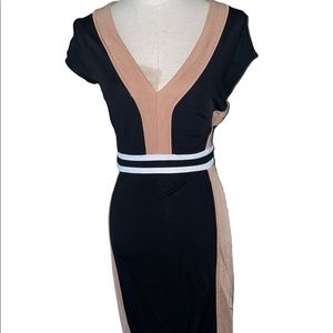 H&M colorblock knit dress